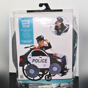 Police Car On Patrol Adaptive Wheelchair Cover Costume☆Includes